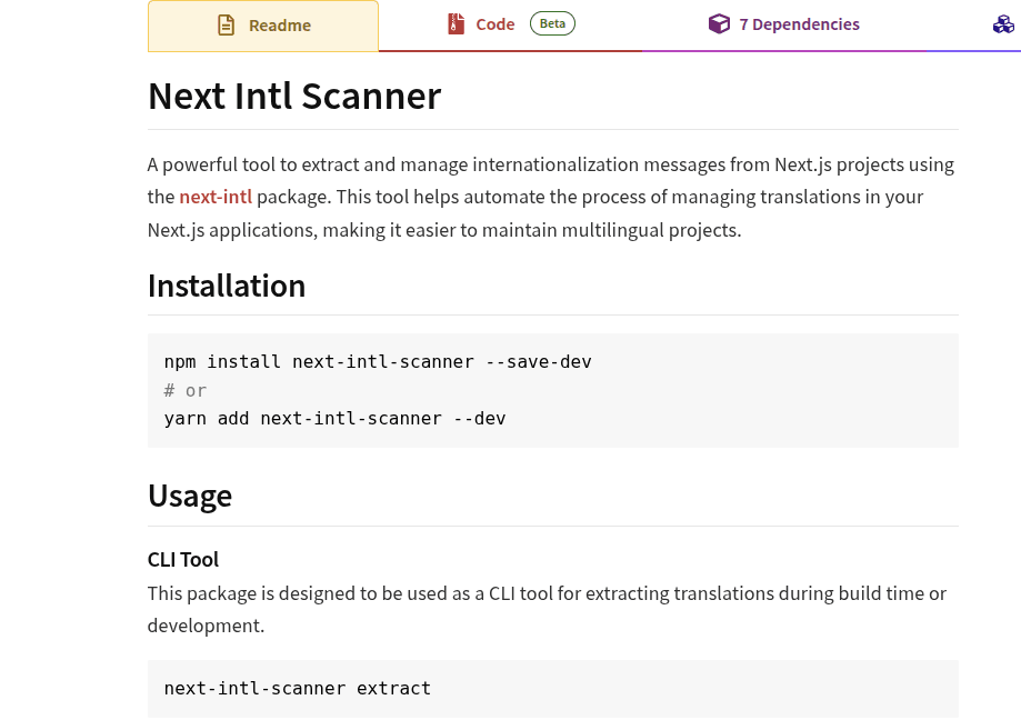 Next Intl Scanner